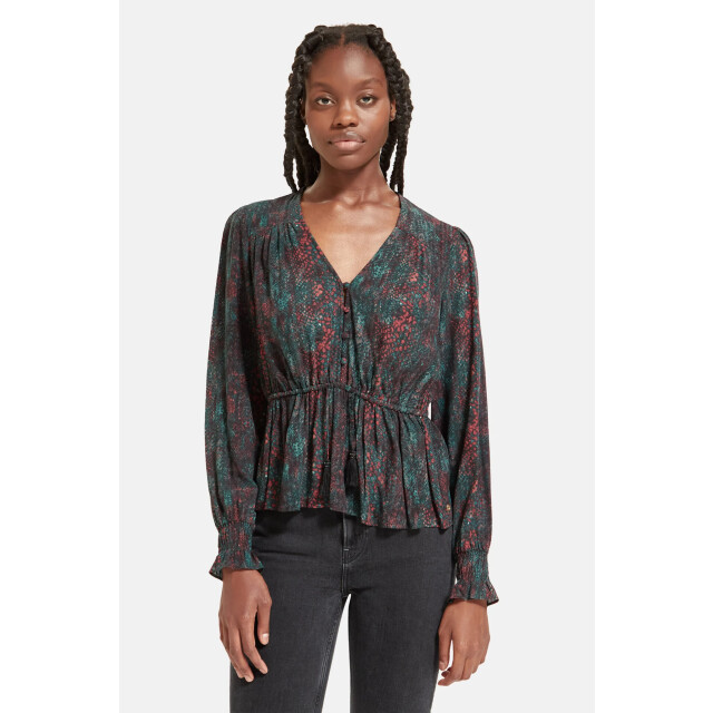 Scotch & Soda V-neck peplum top V-neck peplum top large