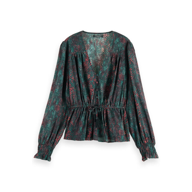 Scotch & Soda V-neck peplum top V-neck peplum top large