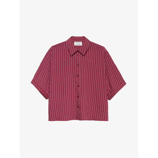 Catwalk Junkie Striped short sleeve blouse Striped short sleeve blouse large