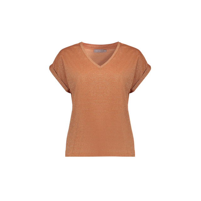 Geisha T-shirt lurex v-neck T-shirt lurex V-neck large