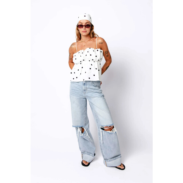 Catwalk Junkie Dotted spaghetti top Dotted spaghetti top large