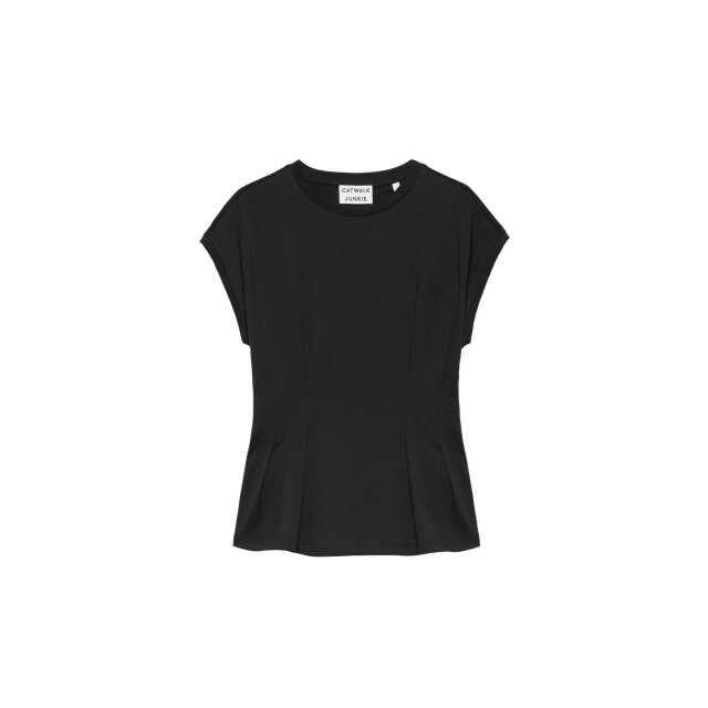 Catwalk Junkie 2504020203 tshirt with waist pleats 2504020203 Tshirt with waist pleats large