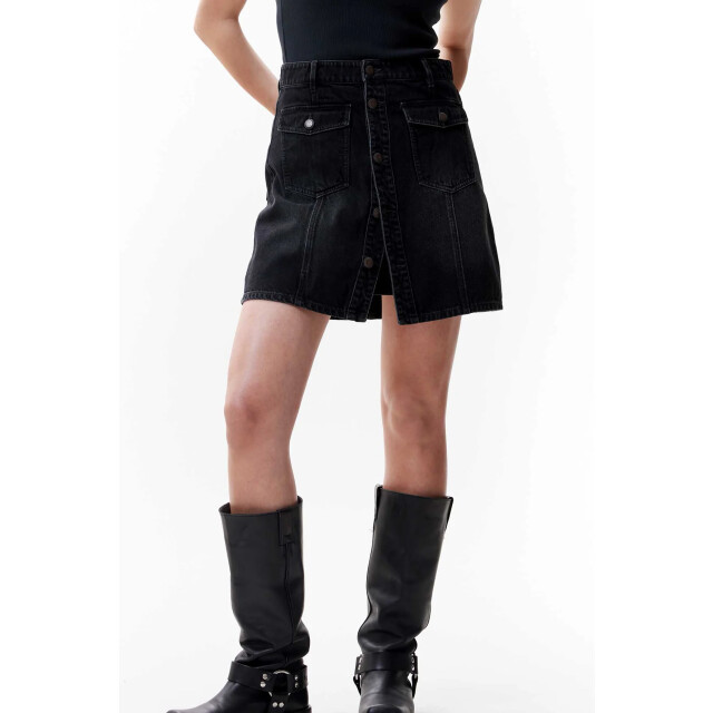 Catwalk Junkie Button up denim short skirt button up denim short skirt large