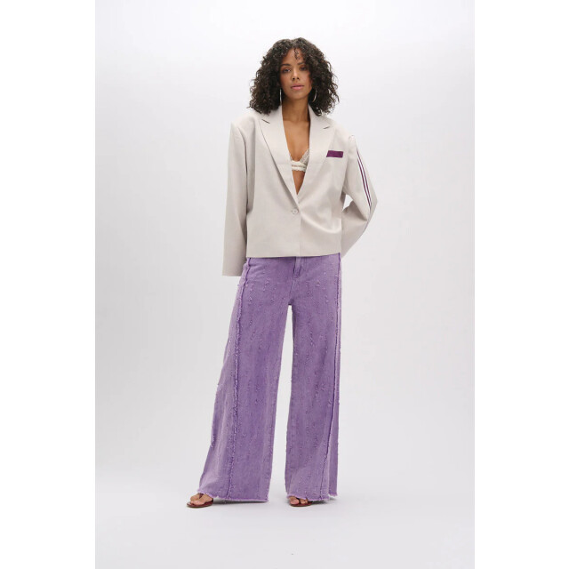 Refined Department R2602170894 ladies woven high waist damaged denim pants dain R2602170894 ladies woven high waist damaged  denim pants DAIN large