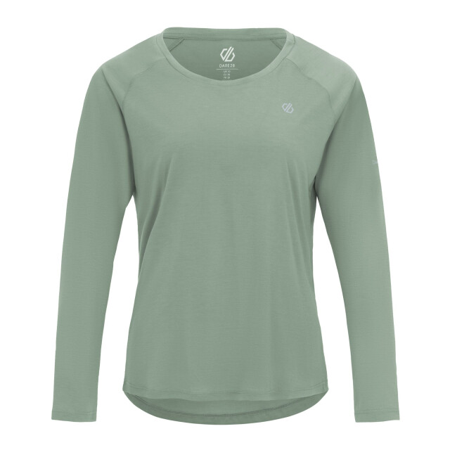 Dare2b Dames serenity t-shirt met lange mouwen UTRG12756_glaciergreen large