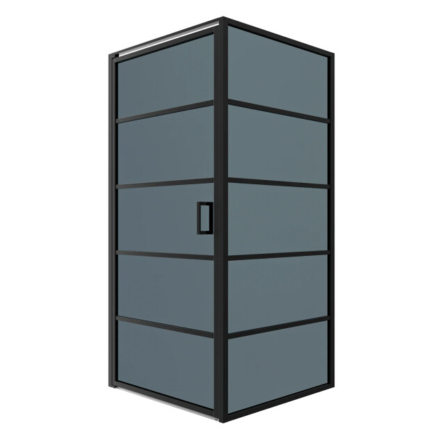 Mirlux Douchecabine oris 90 x 200 zwart glas zwart 3590768 large