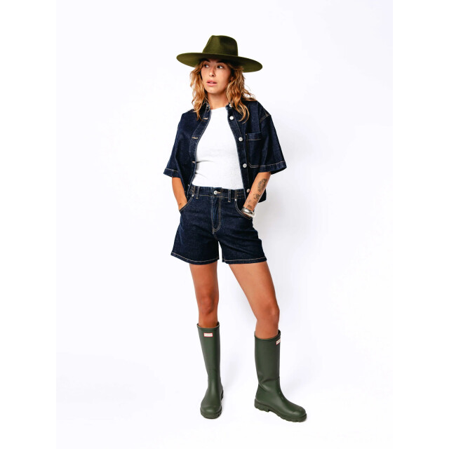 Catwalk Junkie Denim shorts with elastic waistband Denim shorts with elastic waistband large