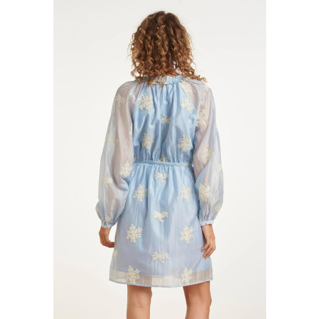 Smashed Lemon Romantische kortejurk met ruches en taillekoord | 8718679027366 large