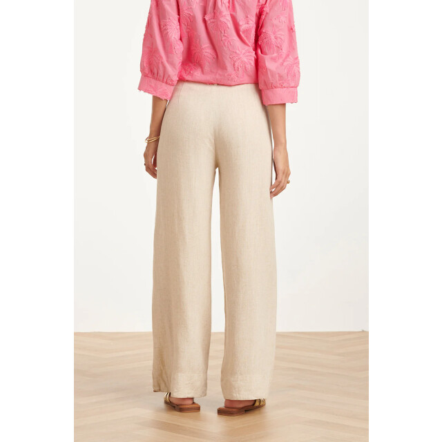 Smashed Lemon Linnen wide leg pantalon | 8718679011686 large