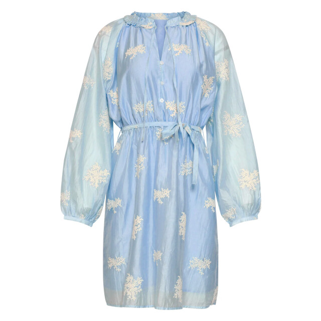 Smashed Lemon Romantische kortejurk met ruches en taillekoord | 8718679027366 large