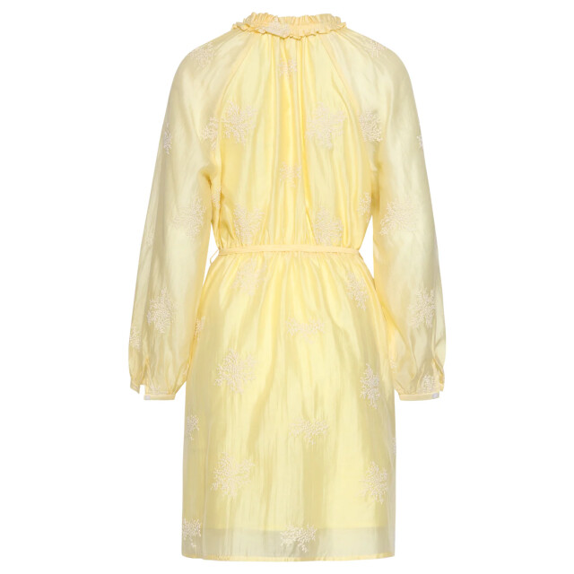 Smashed Lemon Romantische kortejurk met ruches en taillekoord | 8718679007689 large