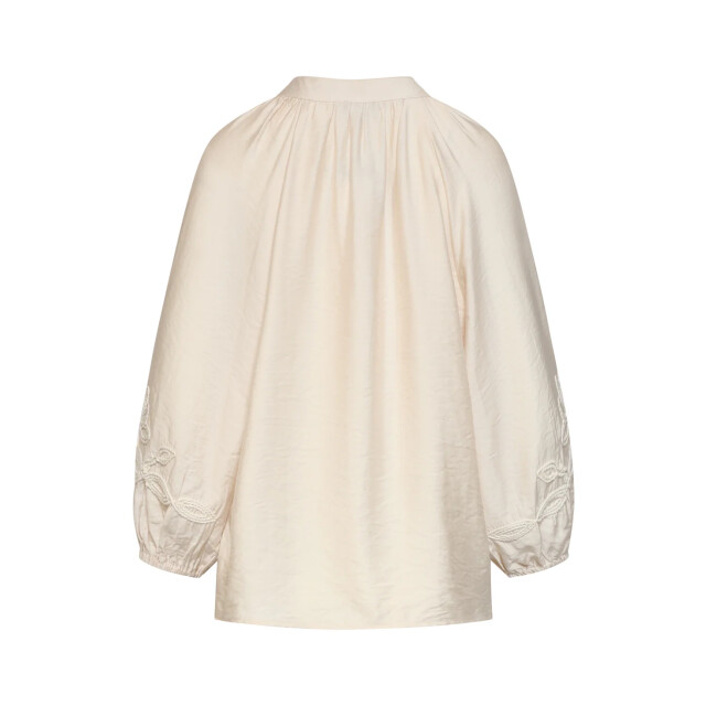 Smashed Lemon Soepelvallende blouse met geborduurde mouwen | 8718679010245 large