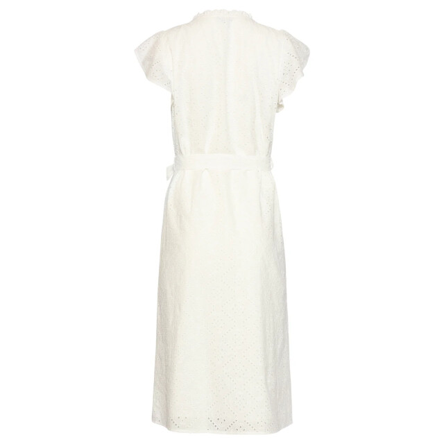 Smashed Lemon Broderie doorknoopjurk met flutter mouwen | 8718679016407 large