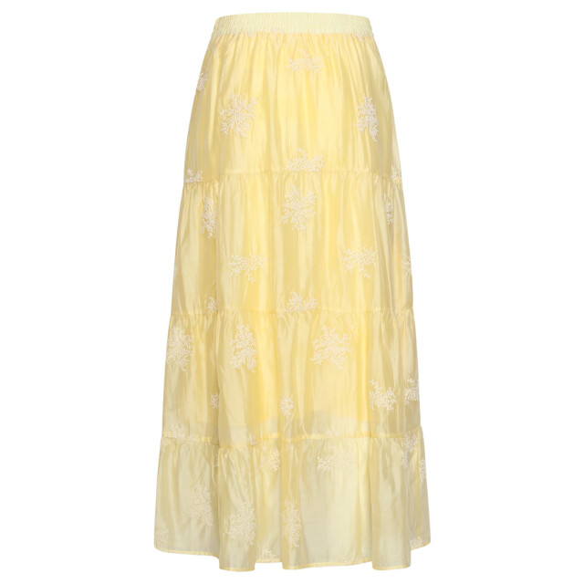 Smashed Lemon Zwierige maxi-rok met geborduurde print en stroken | 8718679007870 large