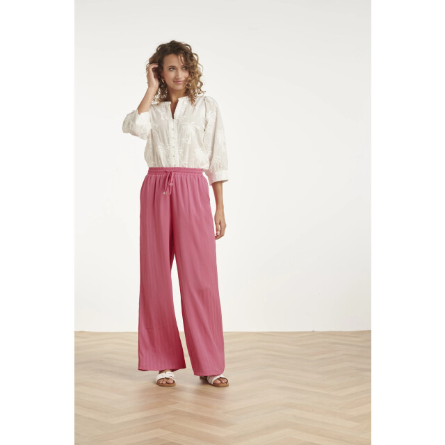 Smashed Lemon Blouse met tropisch palmborduursel | 8718679006798 large