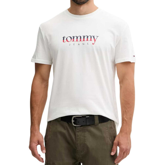 Tommy Hilfiger Herenlogo t-shirt UTNA1485_ecru large