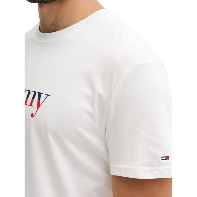 Tommy Hilfiger Herenlogo t-shirt UTNA1485_ecru large