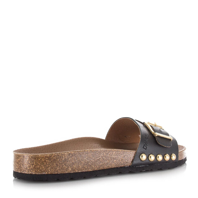 DWRS Label Java black slippers met gesp slippers met gesp dames S2849-02 2202 large