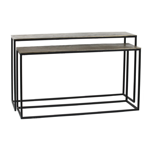 PTMD bijzettafel kae - 149x41x85.5cm set van 2 3403179 large