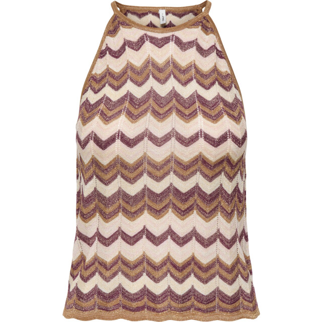 Only Onlaster sl glitter top knt foxtrot/grape w/clou 15369377-302382004 large