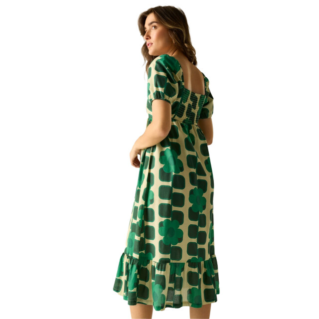 Regatta Dames orla kiely reuze vierkante bloemen zomer midi jurk UTRG13148_green large