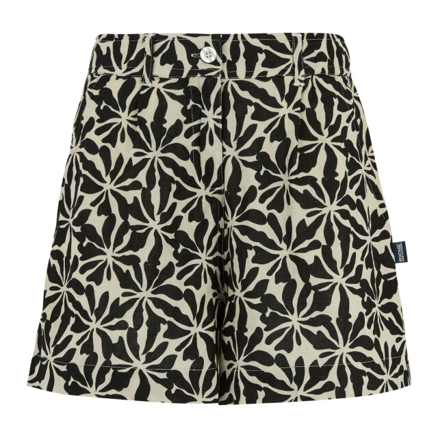 Regatta Dames sabelle abstract bloemen korte broek UTRG13157_beige large