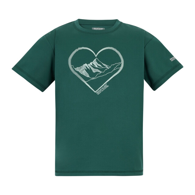 Regatta Kinderen/kinderen aria hart t-shirt UTRG13147_mediterraneangreen large