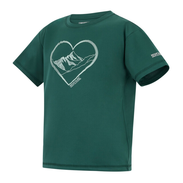 Regatta Kinderen/kinderen aria hart t-shirt UTRG13147_mediterraneangreen large