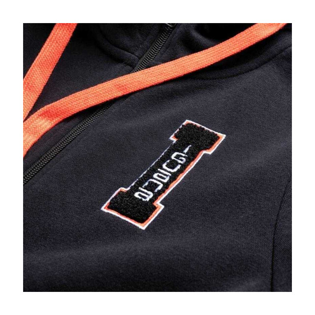 Iguana Kinder/kinder laki hoodie met volledige rits UTPP13917_blackorange large