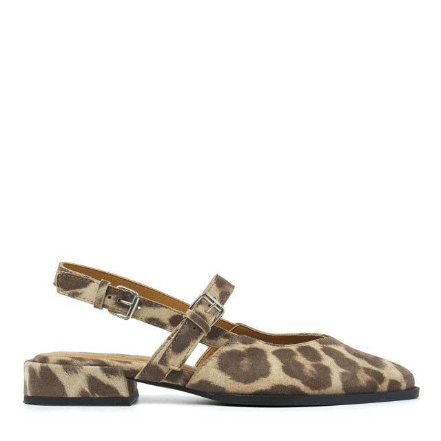 VIA VAI Jazz valerie giaguaro brown slingback sandalen dames 62213-02-315 large