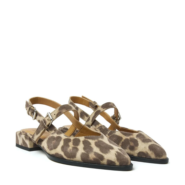 VIA VAI Jazz valerie giaguaro brown slingback sandalen dames 62213-02-315 large