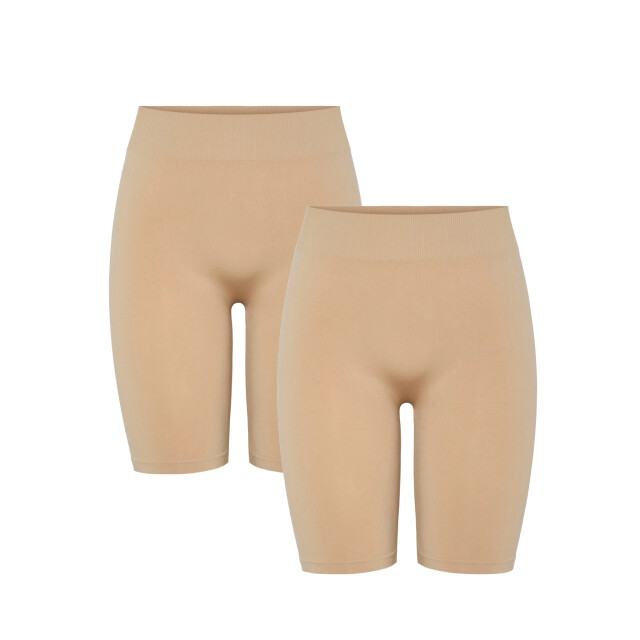 Pieces Dames shorts pclondon onderbroek lange pijp 2-pack 2x17039418-Nature large