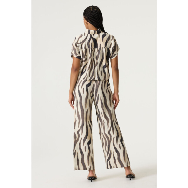 Garcia Jeans dames broeken broeken casual 4109.08.0028 ecru dessin 4109.08.0028 large