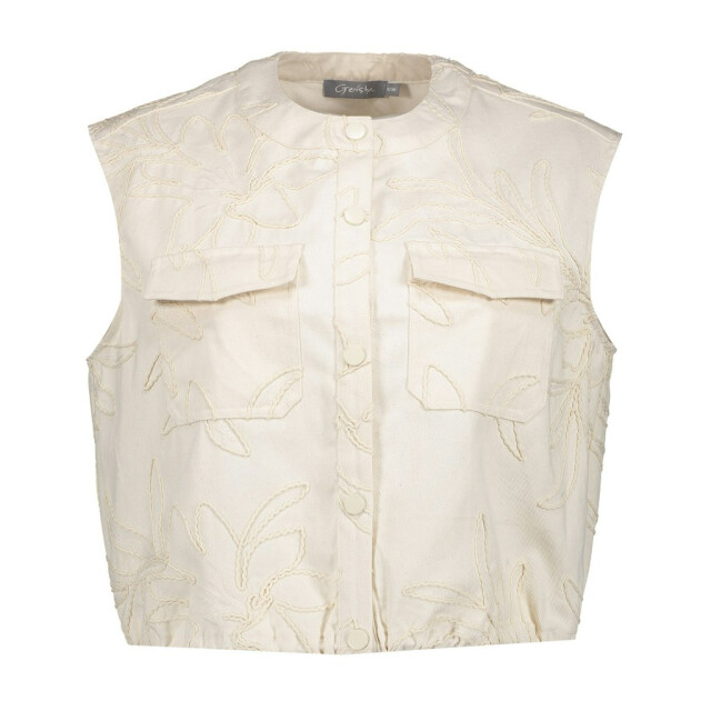 Geisha Gilet embroidery ecru 4250.03.0014 large