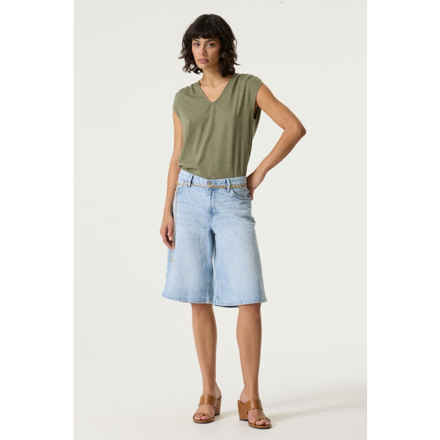 Garcia Jeans dames broeken shorts 4160.35.0011 blue denim 4160.35.0011 large