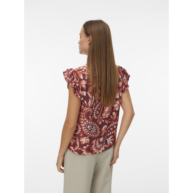 Vero Moda Vmnellie carla sl frill top wvn ga dessin 4382.49.0004 large