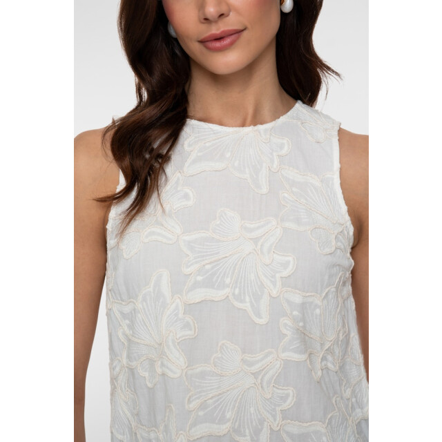 Geisha Top all over stitching off-white 4349.02.0033 large