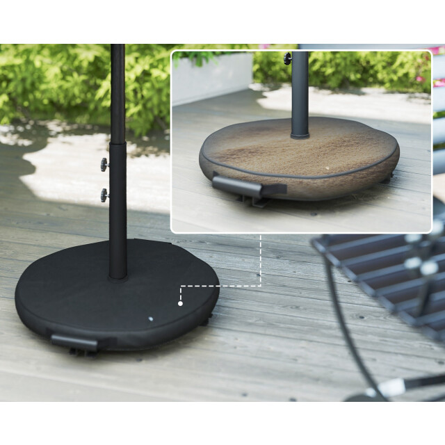 4goodz Parasol 300 cm met kruisvoet en zandzak uv 30+ - 3595284 large