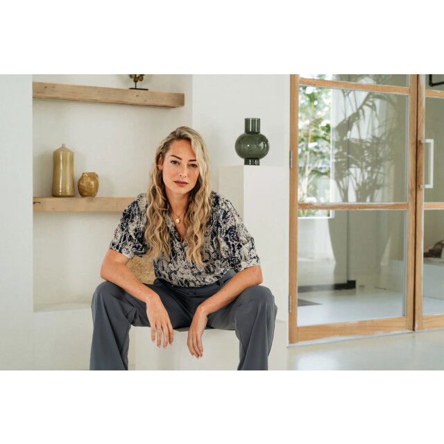 &Co Woman &co moman paulien pants-darkslate PAULIEN-DARKSLATE large