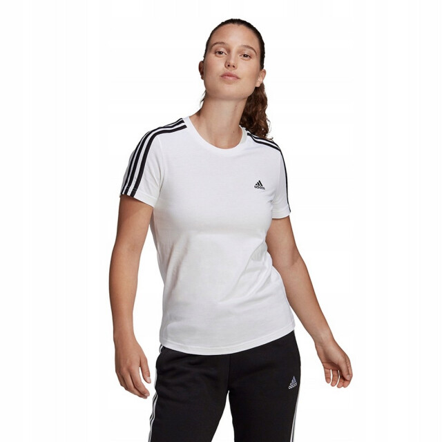 Adidas Dames essentials slim t-shirt UTPP13803_white large