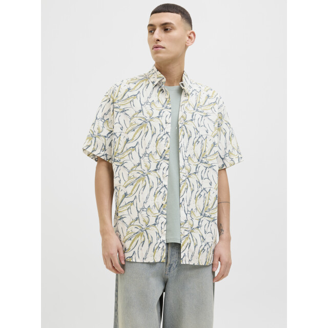 Jack & Jones Jorjoshua split aop shirt ss ln 12271089 large