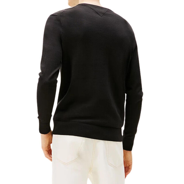 Tommy Hilfiger Effen heren trui UTNA1256_black large
