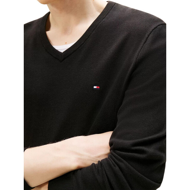 Tommy Hilfiger Effen heren trui UTNA1256_black large