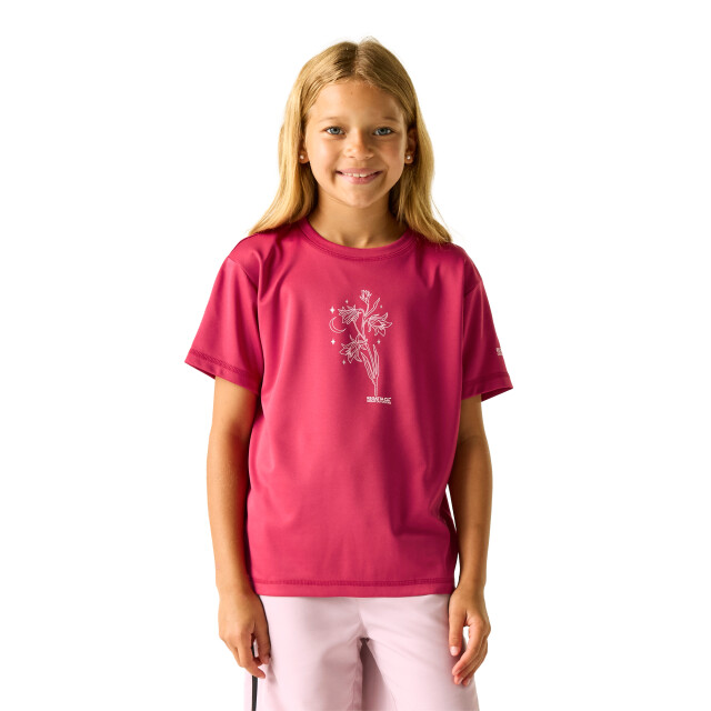 Regatta Kinderen/kinderen aria daisy t-shirt UTRG13132_deeppink large
