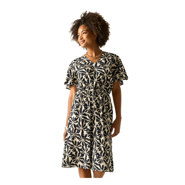 Regatta Dames elona abstract floral midi dress UTRG13158_multicoloured large