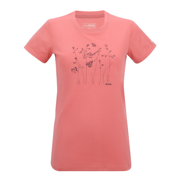 Regatta Dames fingal wild gras t-shirt UTRG13126_peachpink large