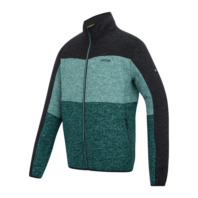 Regatta Heren elram fleece top UTRG13136_mediterraneangreenarcticblack large
