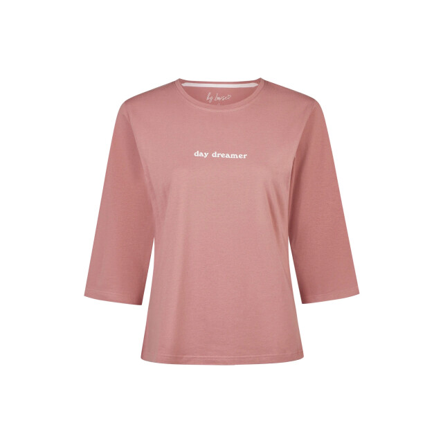 By Louise Dames pyjama set lang driekwart mouw oudroze/wit gebloemd BL-6259-02 large