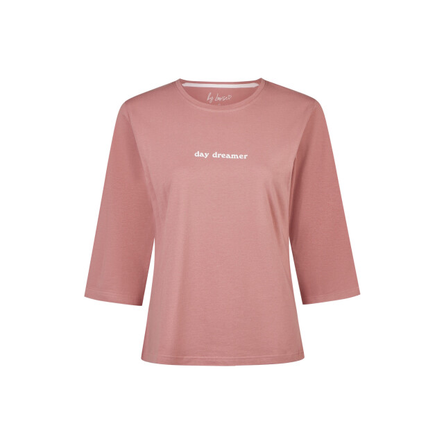 By Louise Dames pyjama set lang driekwart mouw oudroze/wit gebloemd BL-6259-02 large