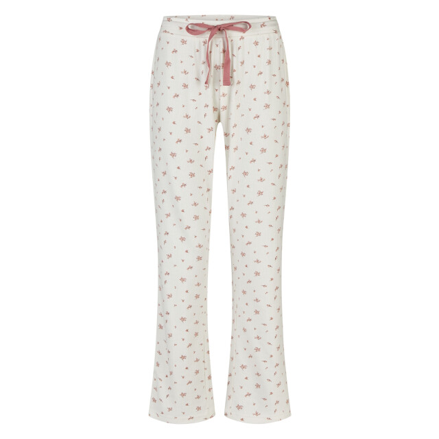 By Louise Dames pyjama set lang driekwart mouw oudroze/wit gebloemd BL-6259-02 large